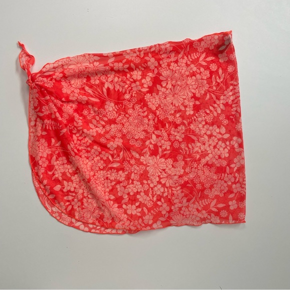 Vintage Endless Sun Swim Coverup Skirt Sarong Sheer Lightweight Travel Beach - Picture 1 of 5